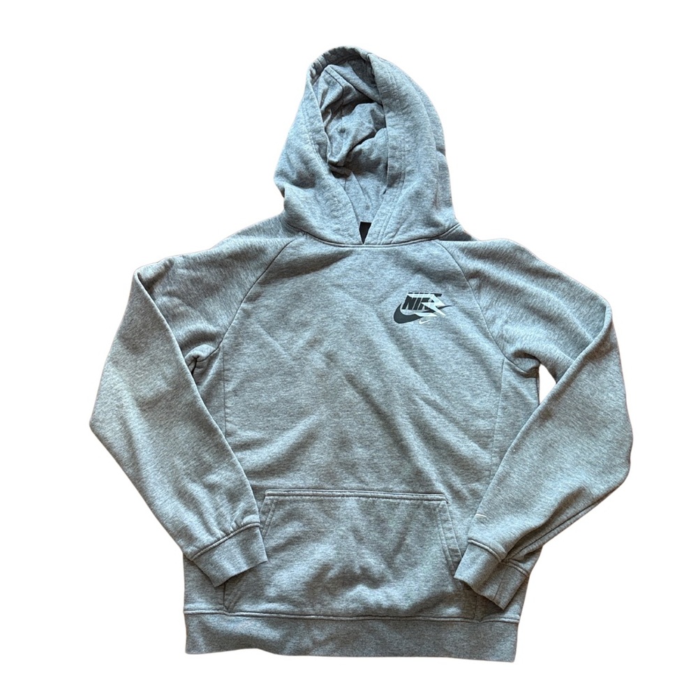Nike 3Brand Boy's Light Gray Hoodie, XL